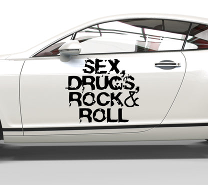 Autoaufkleber Sex Drugs Rock & Roll