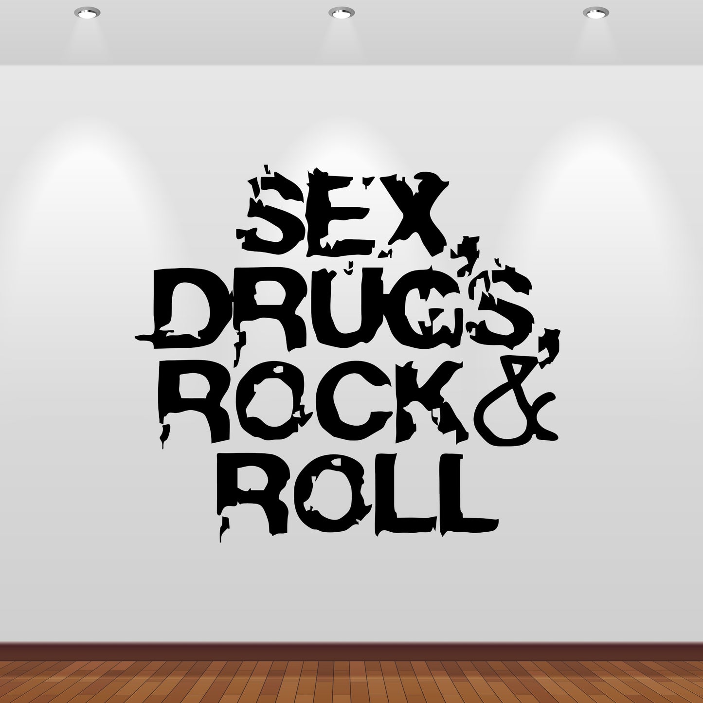 Wandtattoo Sex Drugs Rock & Roll