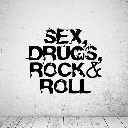 Wandtattoo Sex Drugs Rock & Roll