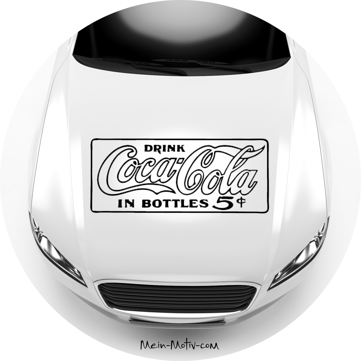 Autoaufkleber Coca Cola 5 Cent