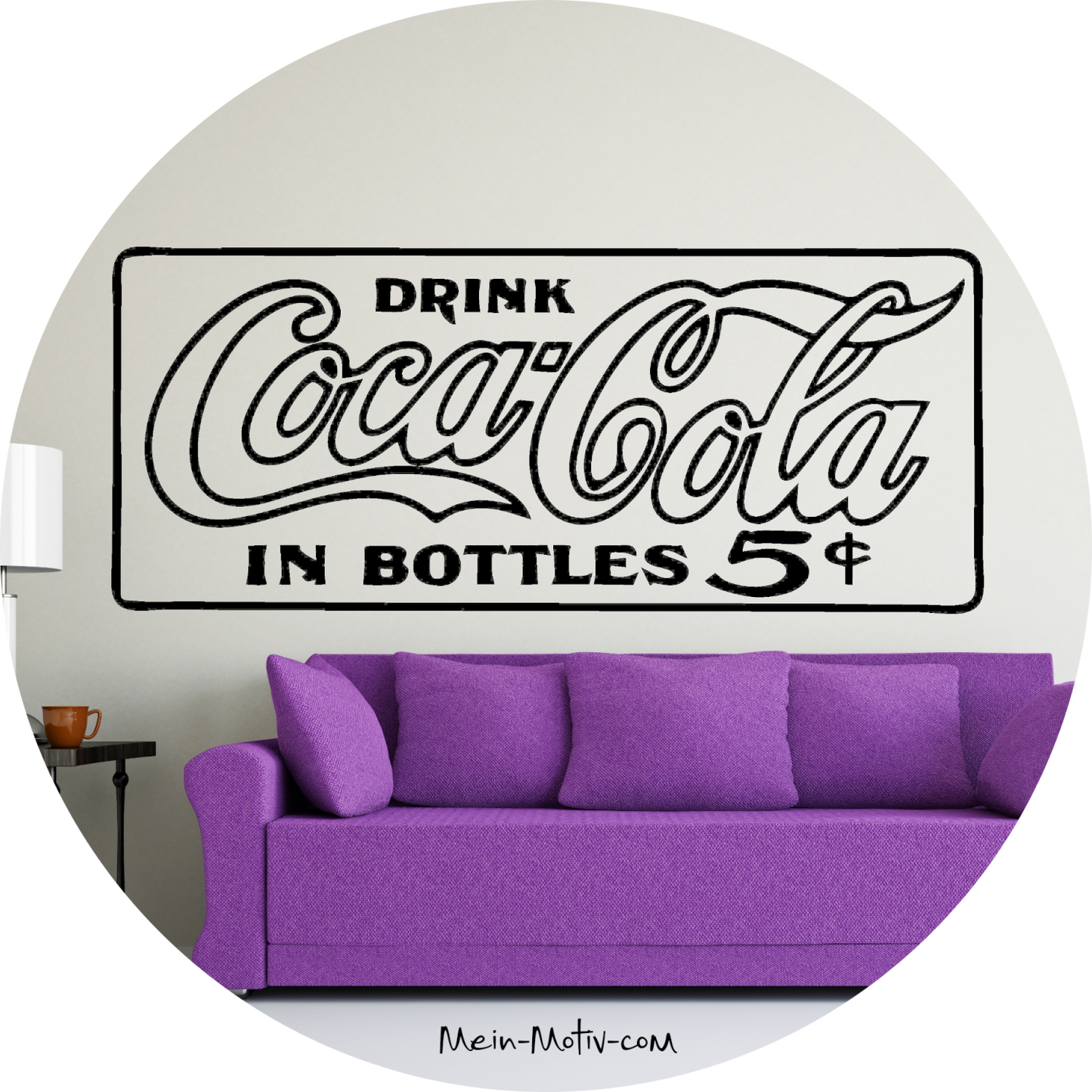 Wandtattoo Coca Cola 5 Cent