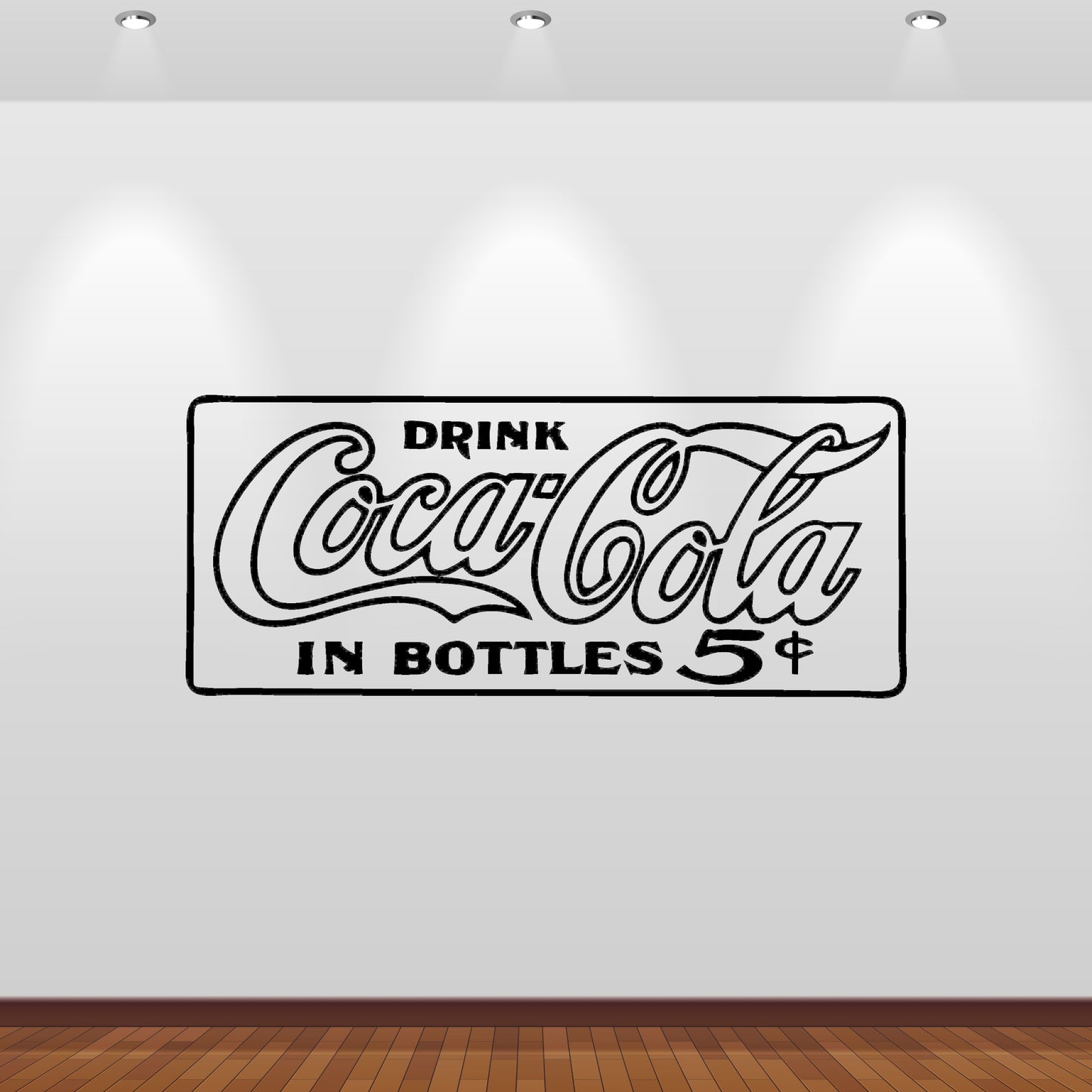 Wandtattoo Coca Cola 5 Cent