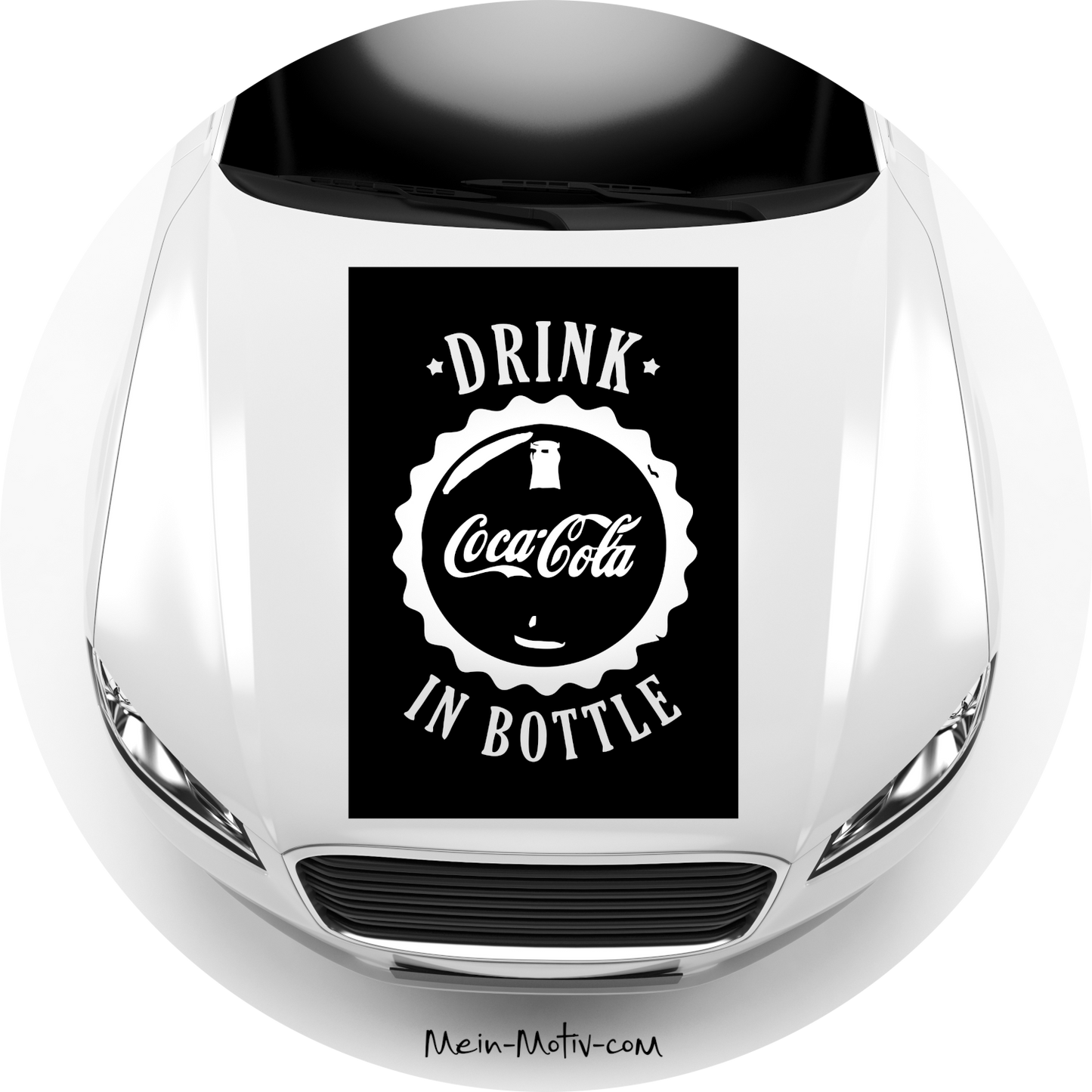 Autoaufkleber Coca Cola Werbeschild