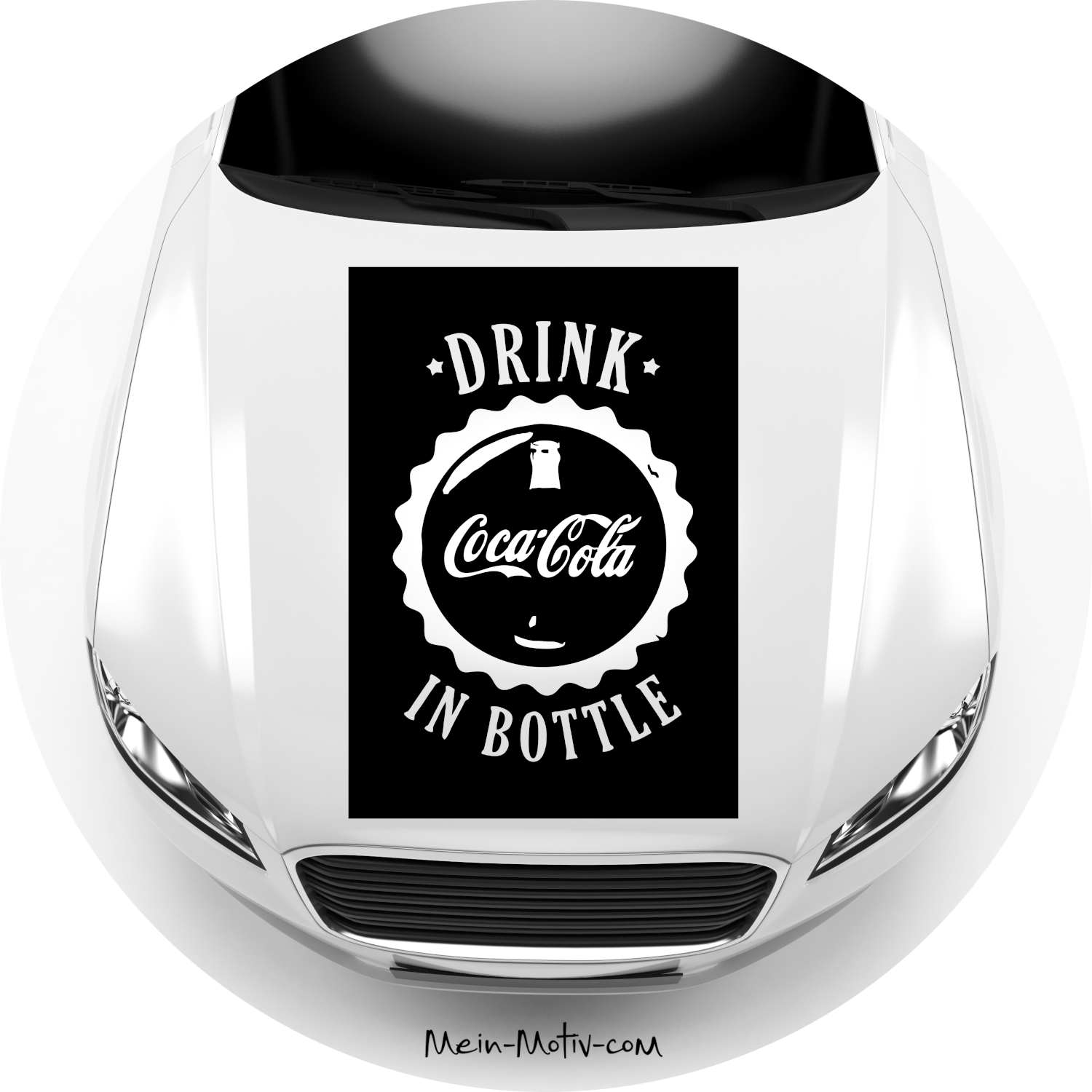 Autoaufkleber Coca Cola Werbeschild