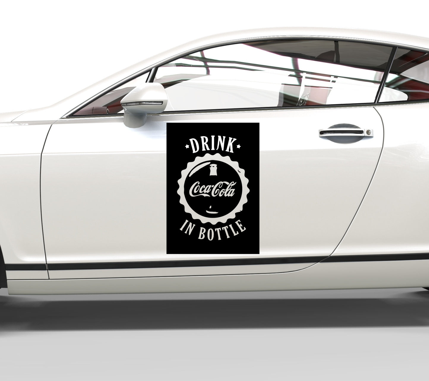 Autoaufkleber Coca Cola Werbeschild