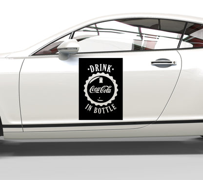 Autoaufkleber Coca Cola Werbeschild