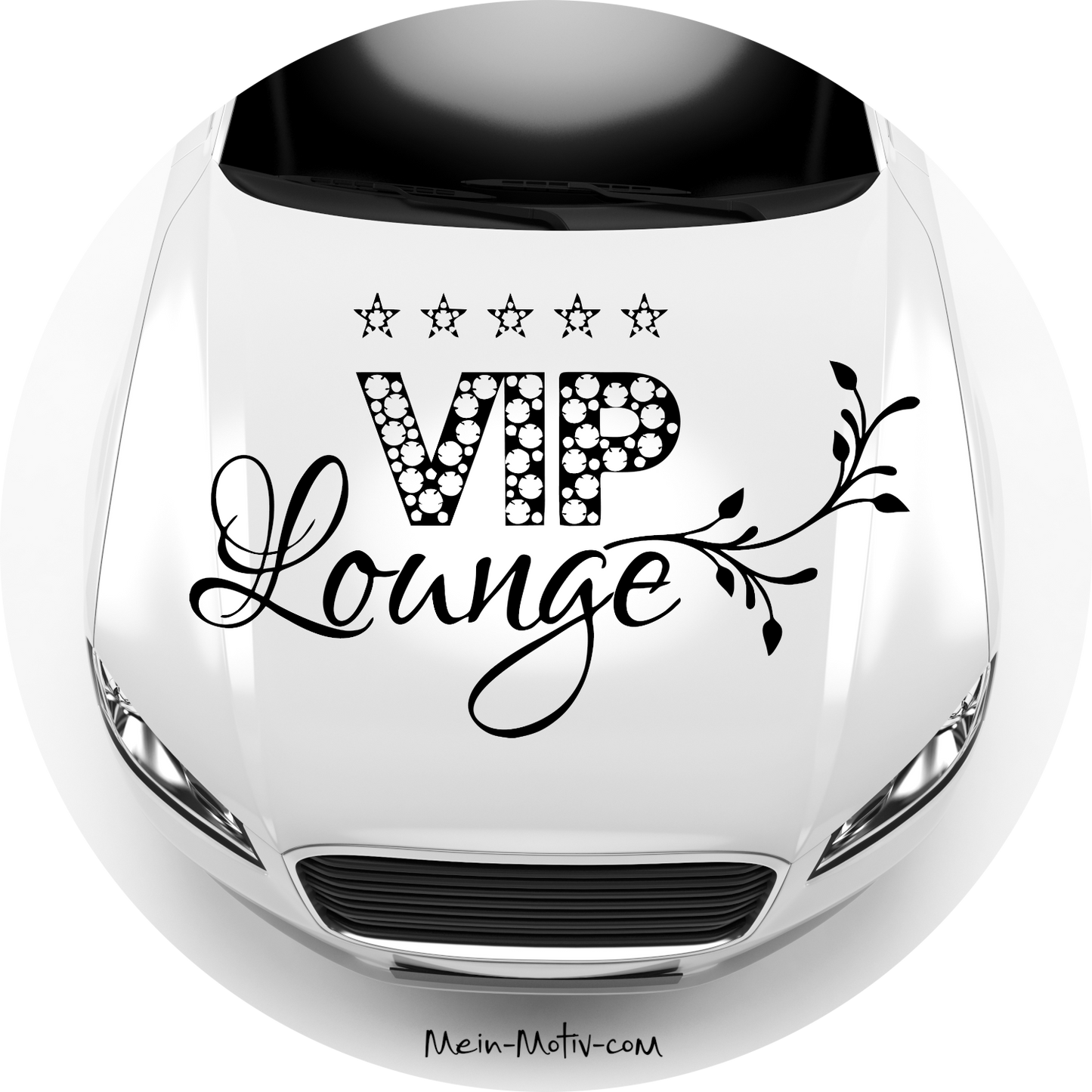Autoaufkleber VIP Lounge mit Sternen