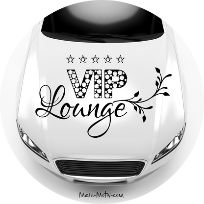 Autoaufkleber VIP Lounge mit Sternen