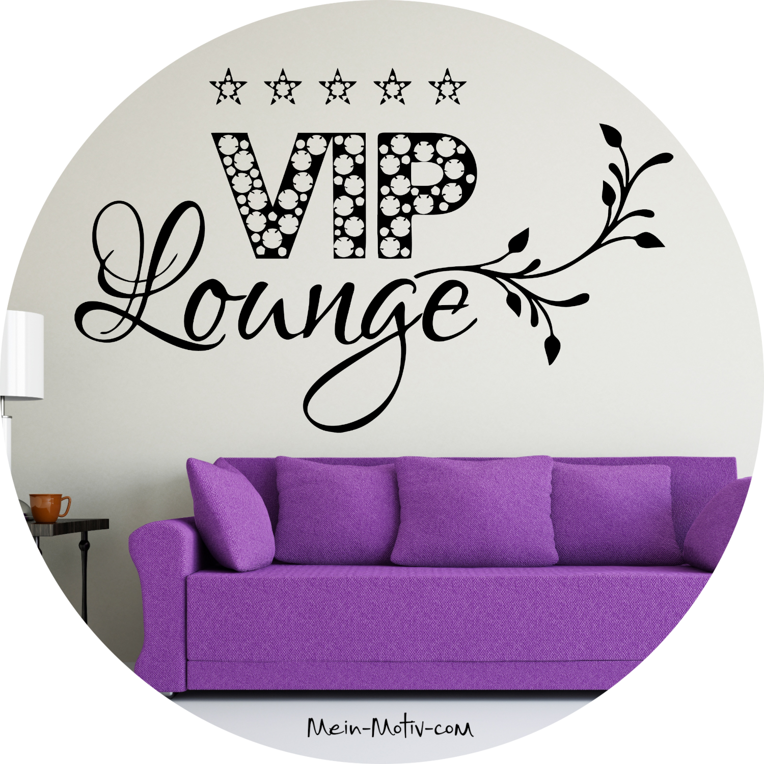 Wandtattoo VIP Lounge mit Sternen