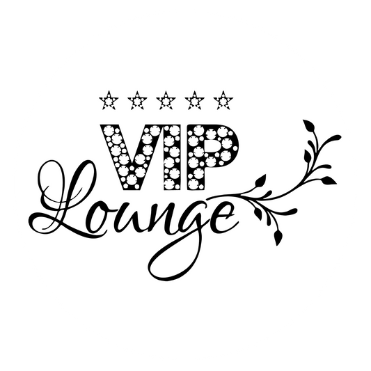 Autoaufkleber VIP Lounge mit Sternen