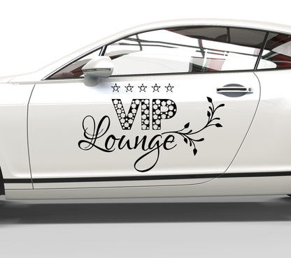 Autoaufkleber VIP Lounge mit Sternen