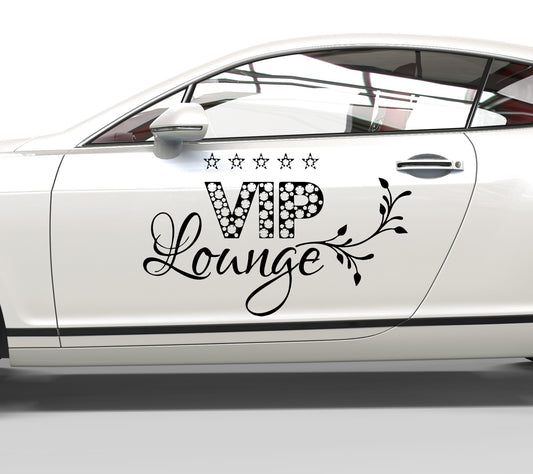 Autoaufkleber VIP Lounge mit Sternen