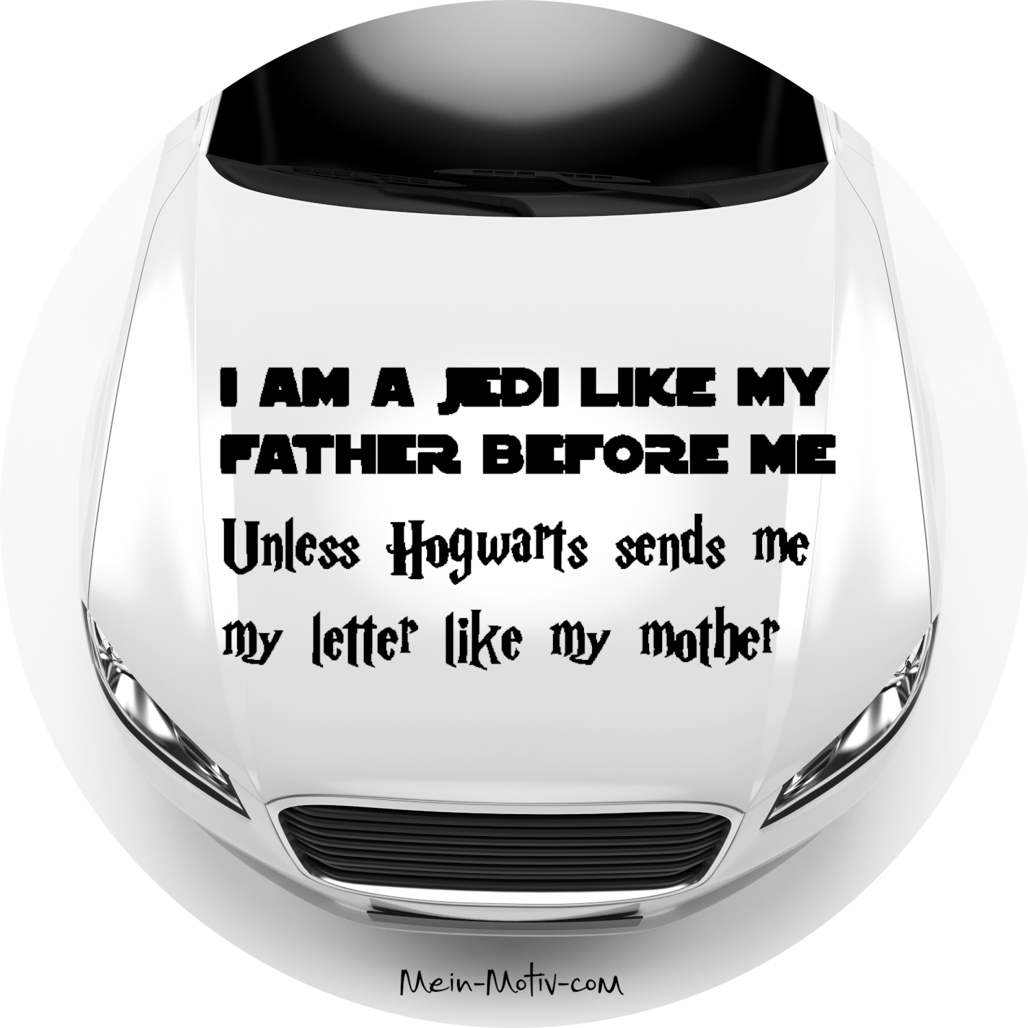 Autoaufkleber I am a Jedi