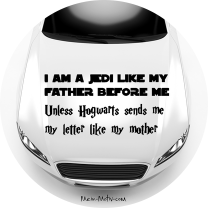 Autoaufkleber I am a Jedi