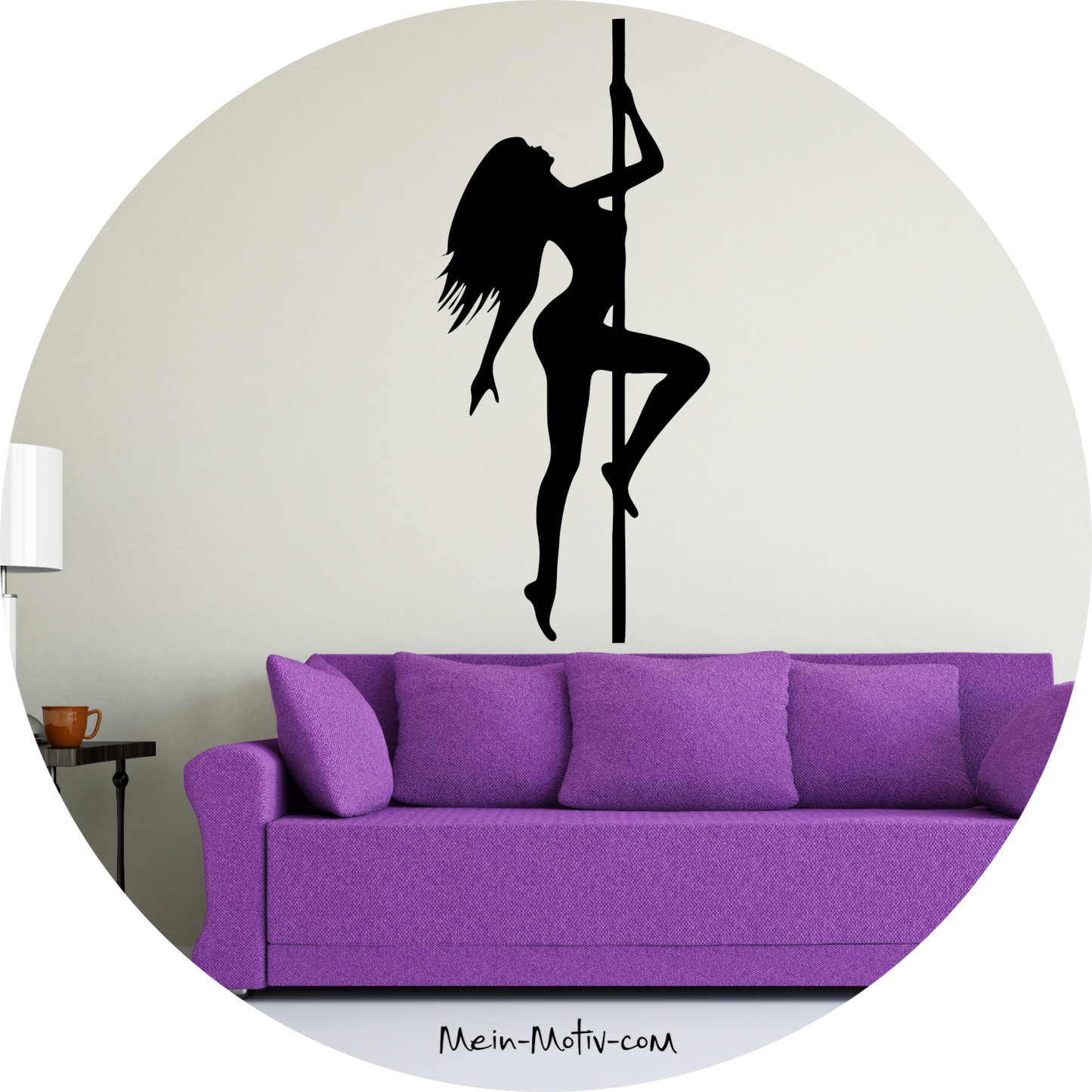 Wandtattoo Pole Dance