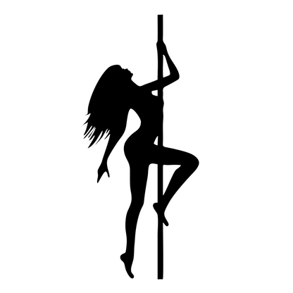 Wandtattoo Pole Dance