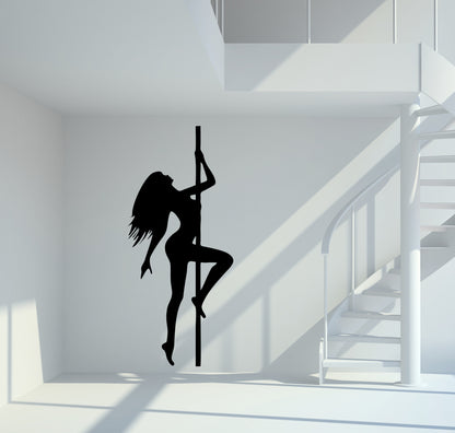 Wandtattoo Pole Dance
