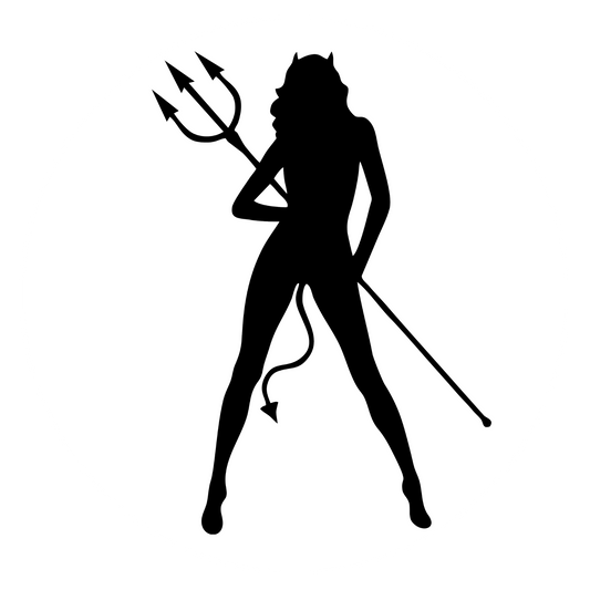 Autoaufkleber Sexy Devil Woman