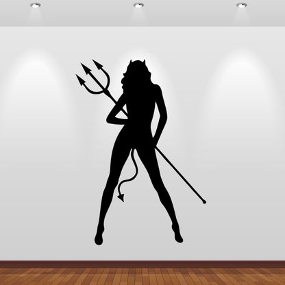Wandtattoo Sexy Devil Woman