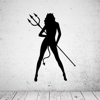 Wandtattoo Sexy Devil Woman