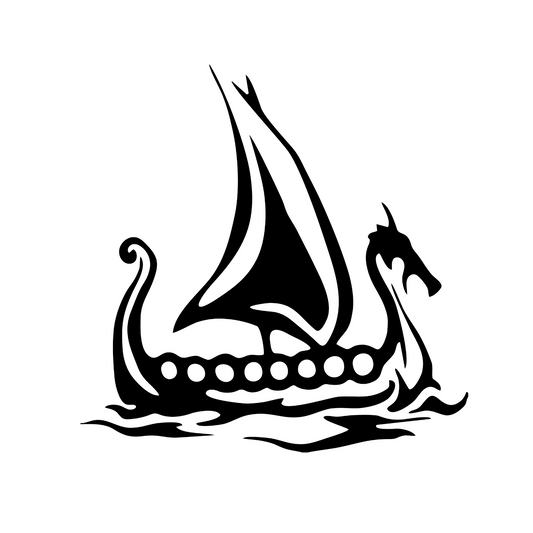 Wandtattoo Wikingerschiff