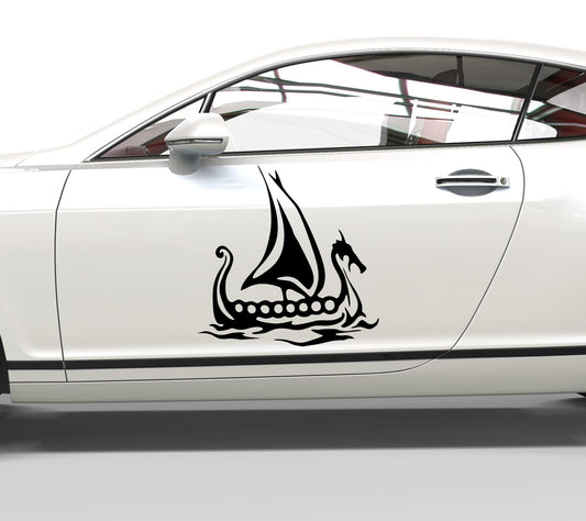 Autoaufkleber Wikingerschiff