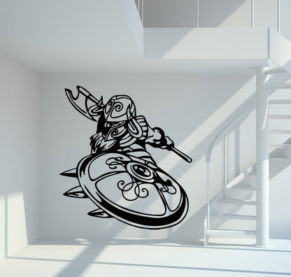 Wandtattoo Wikinger mit Schild und Axt