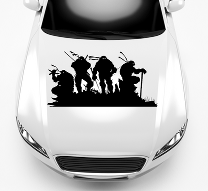 Autoaufkleber Ninja Turtles Silhouette