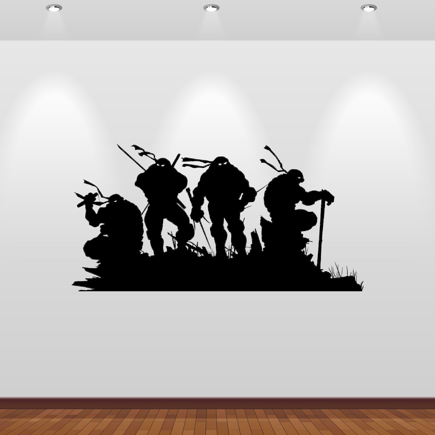 Wandtattoo Ninja Turtles Silhouette