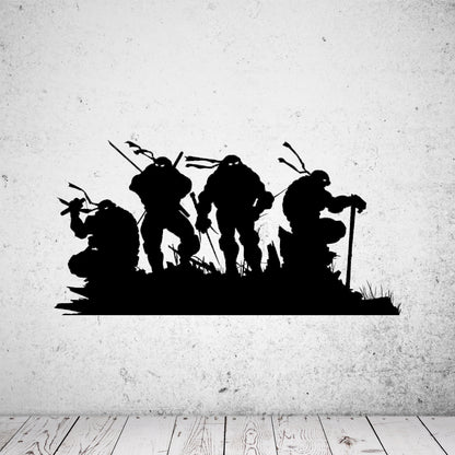 Wandtattoo Ninja Turtles Silhouette