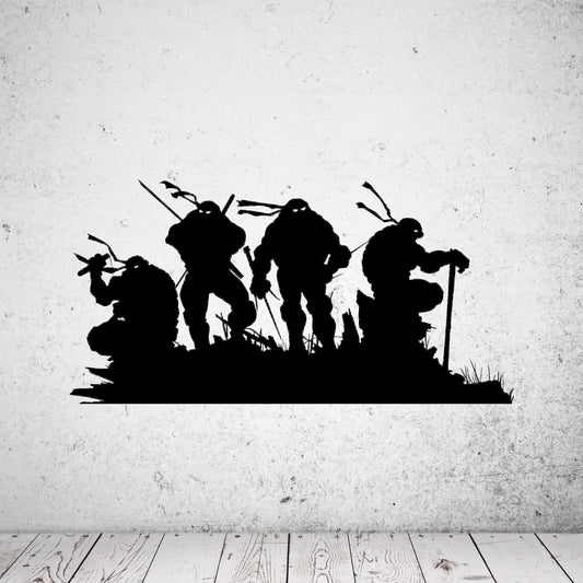 Wandtattoo Ninja Turtles Silhouette