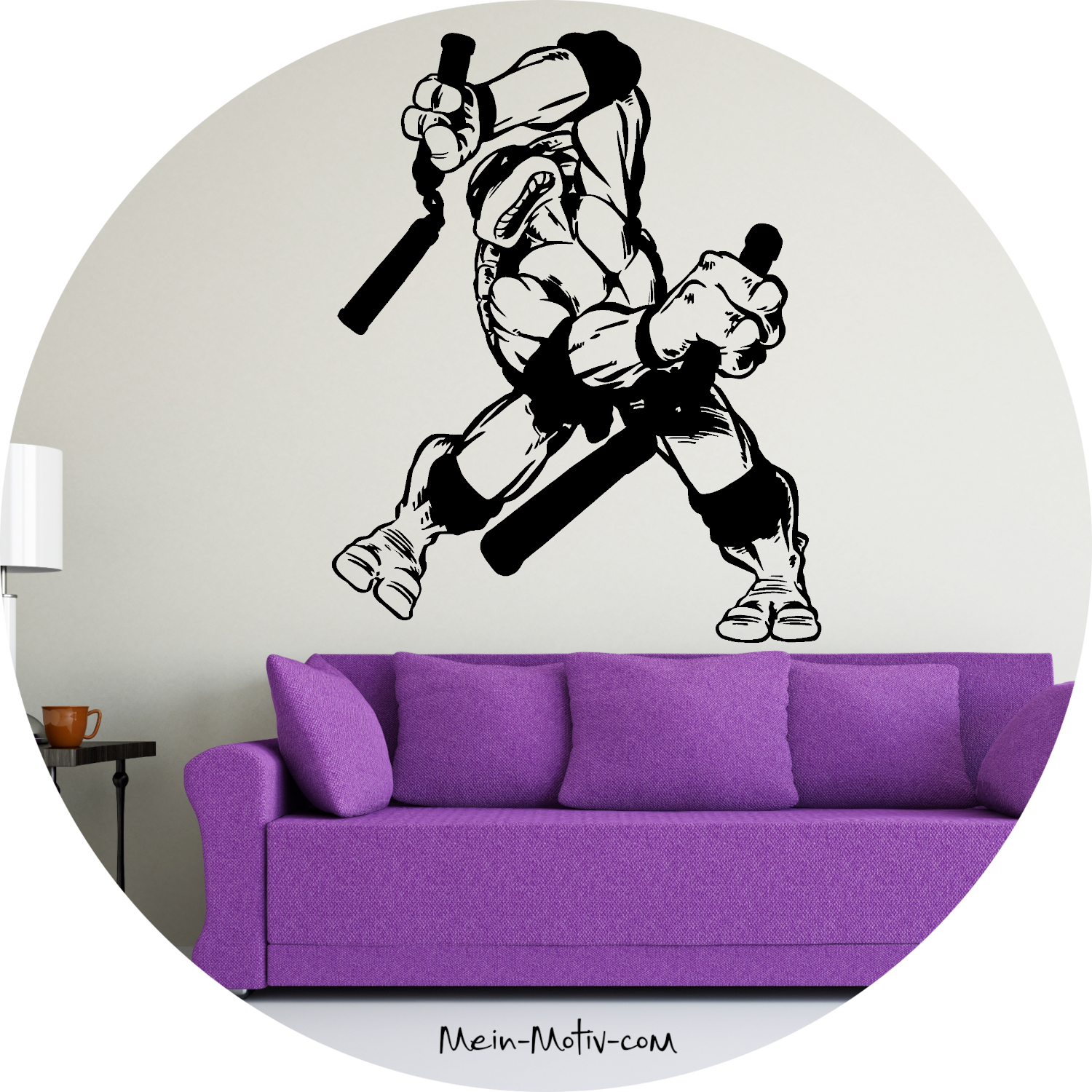 Wandtattoo Ninja Turtles Michelangelo