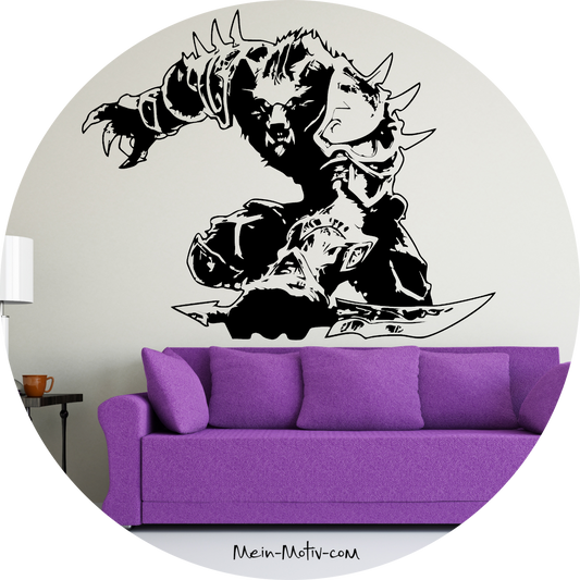 Wandtattoo World of Warcraft - Worgen