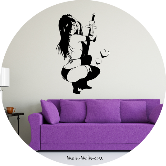 Wandtattoo Fairy Tail - Erza Scarlet