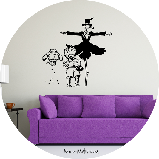 Wandtattoo Das Wandelnde Schloss - Rübe - Sophie - Heen