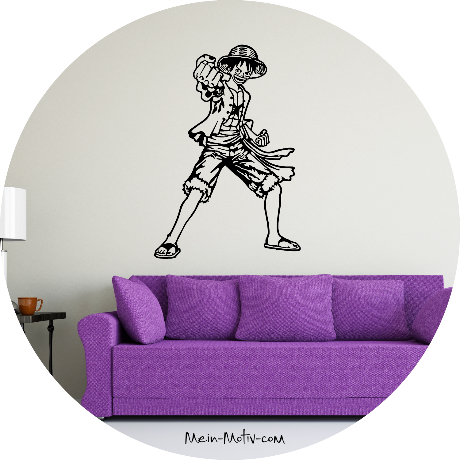 Wandtattoo One Piece - Monkey D Ruffy