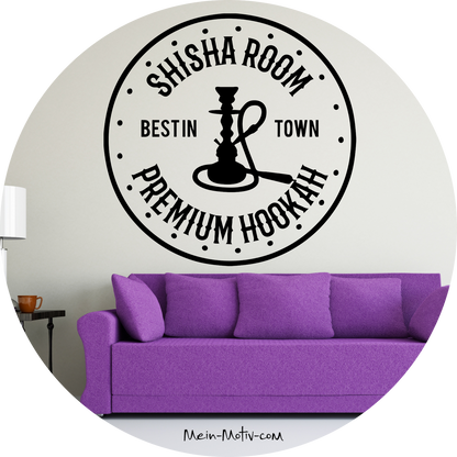 Wandtattoo Shisha Room