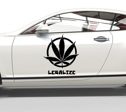 Autoaufkleber Legalize Cannabis