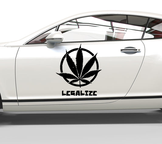 Autoaufkleber Legalize Cannabis