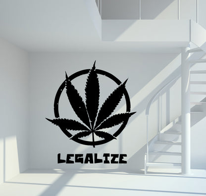 Wandtattoo Legalize Cannabis
