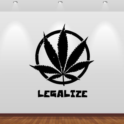 Wandtattoo Legalize Cannabis