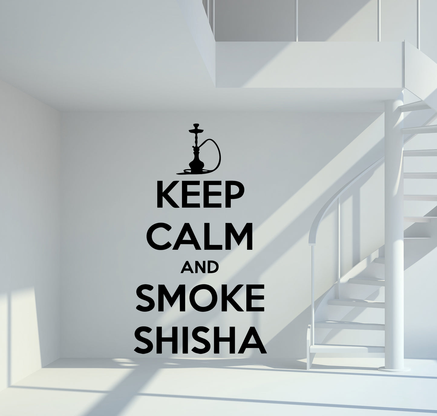 Wandtattoo Keep Calm And Smoke Shisha