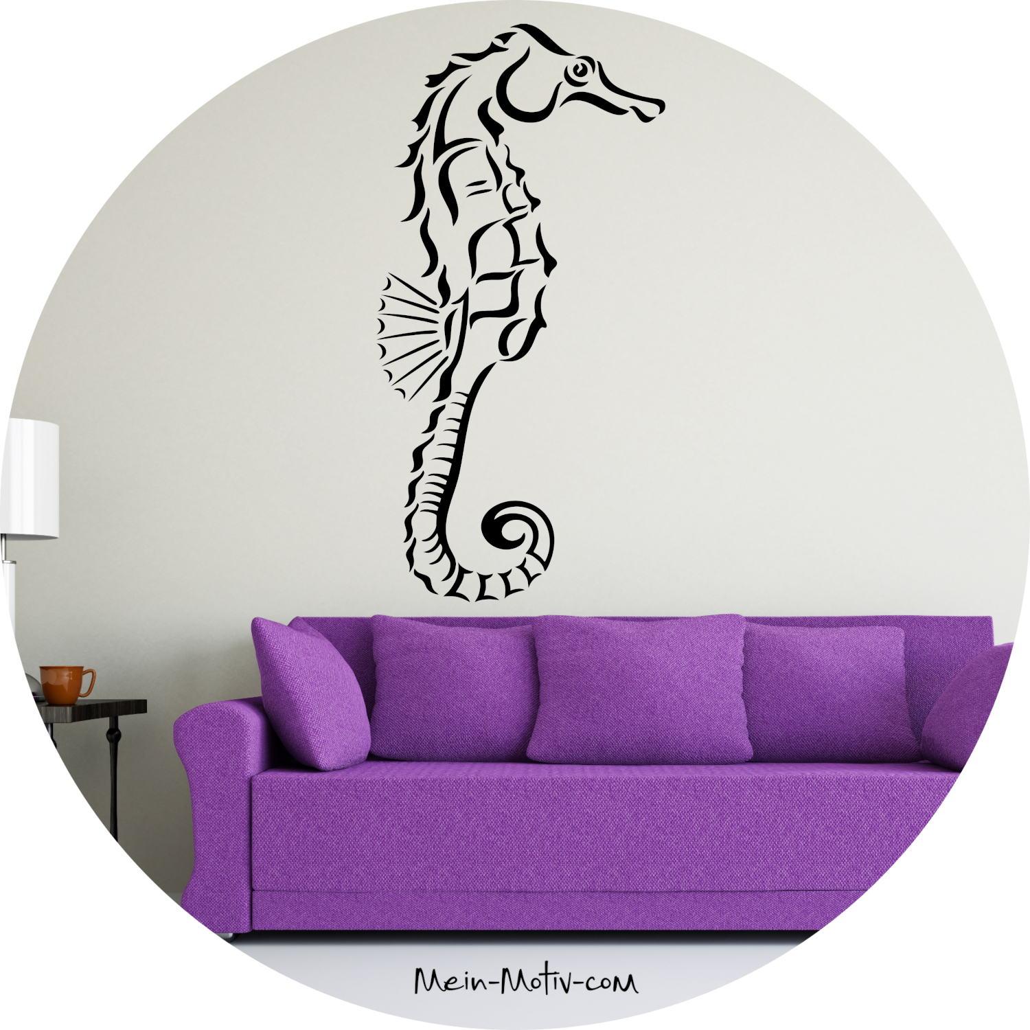 Wandtattoo Seepferdchen