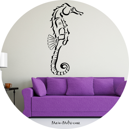Wandtattoo Seepferdchen