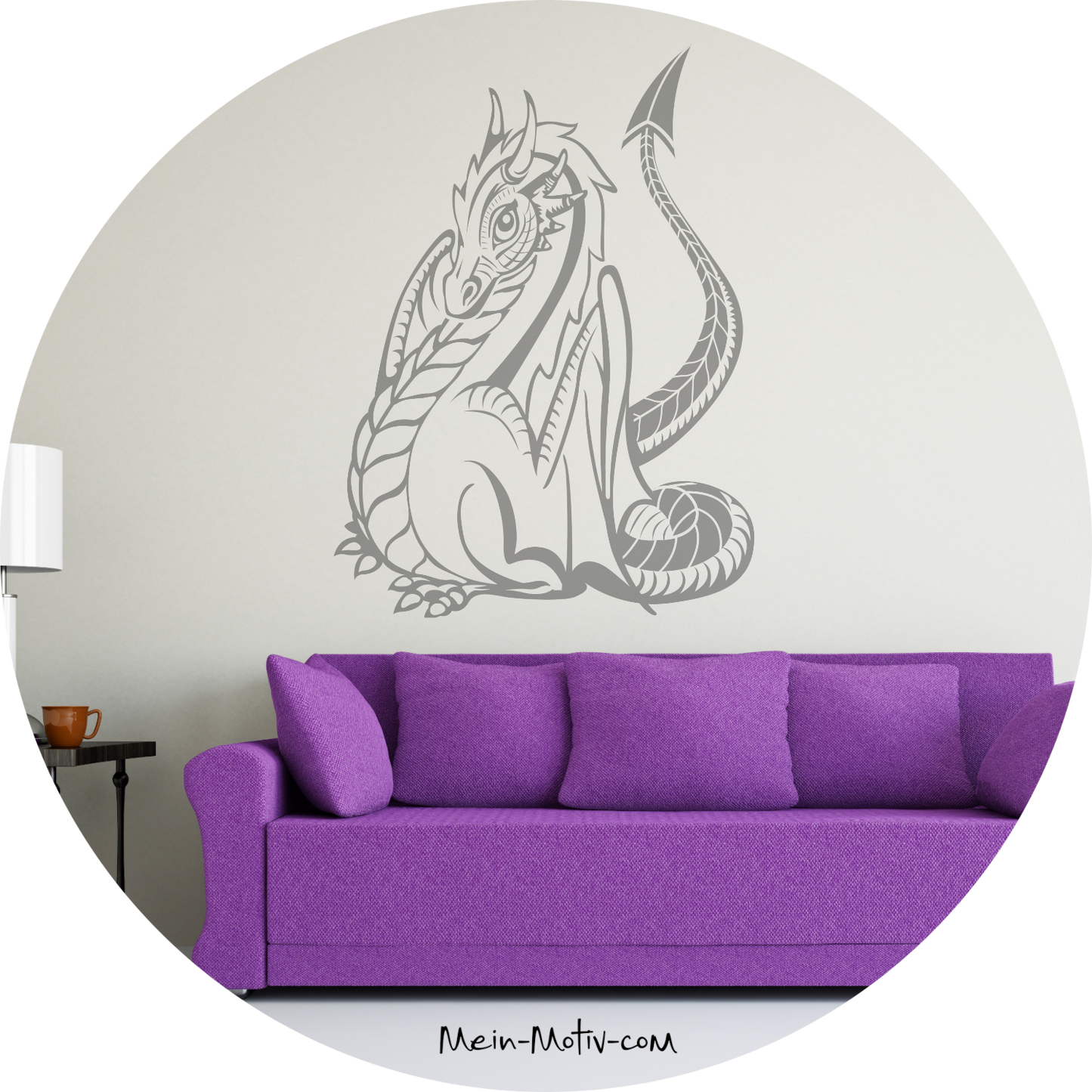 Wandtattoo Drachenmädchen