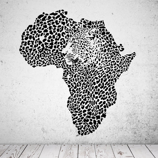 Wandtattoo Afrika Gepard