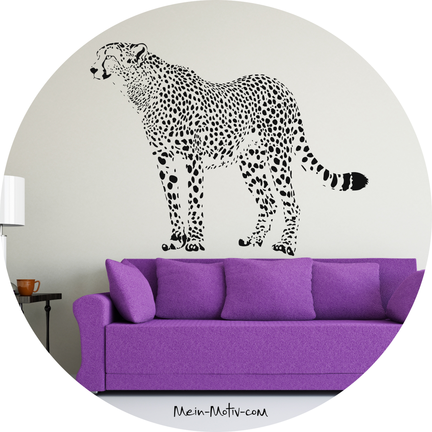 Wandtattoo Gepard