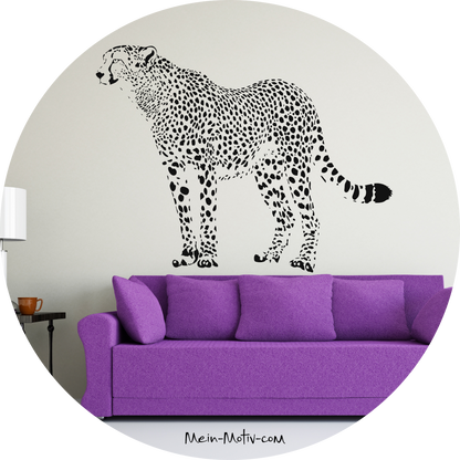 Wandtattoo Gepard