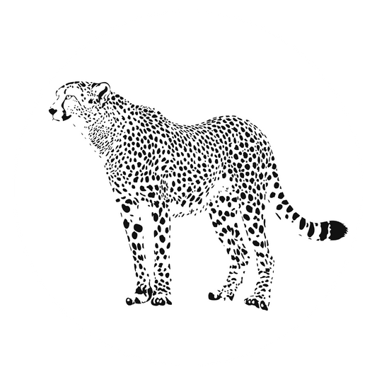 Wandtattoo Gepard