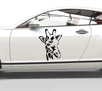 Autoaufkleber Giraffe Kopf